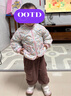 巴拉巴拉兒童羽絨服三防衣服輕薄棒球領(lǐng)外套男女童裝2025新款秋冬裝碎花萌 曬單實(shí)拍圖