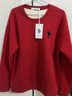 U.S. POLO ASSN.衛衣男秋冬保羅男士高端休閑圓領(lǐng)打底衫運動(dòng)長(cháng)袖t恤男紅色加絨 L 曬單實(shí)拍圖