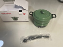 摩飛電器（Morphyrichards）多功能鍋電火鍋 家用烤涮一體電煮鍋電炒鍋電燒烤料理鍋 3L電熱火鍋鍋 MR9087 薄荷綠 曬單實(shí)拍圖