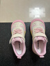 泰蘭尼斯童鞋幼兒園室內鞋秋季透氣防滑板鞋男女童不擠腳鞋子 白/粉 27 適合腳長(cháng)16.5cm 曬單實(shí)拍圖