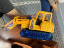 電動(dòng)挖掘機男孩車(chē)萬(wàn)向工程車(chē)音樂(lè )挖土機鏟車(chē)挖機男童 電動(dòng)閃光萬(wàn)向輪鏟車(chē) 版：送普通 曬單實(shí)拍圖
