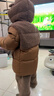 迷你巴拉（minibala）【真心絨】男女童羽絨服毛絨寶寶三防連帽外套冬 曬單實(shí)拍圖