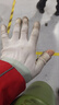 安美尚(ams)PU尼龍涂指手套 涂膠涂層勞保手套 夏季輕薄款白手套 耐磨防滑透氣男女工地作業(yè)干活手套中碼12雙 曬單實(shí)拍圖