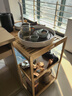【發(fā)京東快遞】移動(dòng)茶桌小茶臺茶車(chē)客廳全自動(dòng)燒水壺一體套裝茶幾 原色茶車(chē)-帶蓋板 曬單實(shí)拍圖