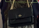 蔻馳（COACH）新款女包經(jīng)典ELODIE斜挎包單肩包休閑通勤鏈條包送女友節日送禮 黑色CCZ62-IMBLK 長(cháng)28.5*寬8.5*高19cm 曬單實(shí)拍圖