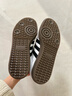 adidas「T頭鞋」SAMBA OG經(jīng)典復古板鞋德訓鞋男女阿迪達斯三葉草   白/黑/淺灰   38 曬單實(shí)拍圖