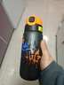 哈爾斯（HAERS）兒童保溫杯指紋水杯男孩女學(xué)生上學(xué)吸管杯智能解鎖杯子 黑600ml 曬單實(shí)拍圖