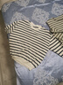麥檬MM/進(jìn)店B囤寬松針織條紋T恤百搭休閑25春新品5G1931081 白色 5G7931081 S （105斤以下） 曬單實(shí)拍圖