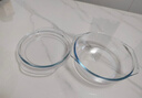 格娜斯雙耳透明耐熱玻璃碗大號帶蓋微波爐專(zhuān)用碗湯碗面碗沙拉碗餐具1.5L 曬單實(shí)拍圖