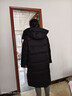 雪中飛（SNOWFLYING）羽絨服女士中長(cháng)款2025冬季新款時(shí)尚甜美花苞袖直筒保暖外套 曬單實(shí)拍圖
