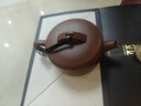 藏壺天下宜興紫砂壺名家純手工原礦紫泥泡茶壺功夫茶具套裝小容量漢瓦壺 一壺兩杯 禮盒套裝 190ml 曬單實(shí)拍圖