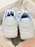 卡帕（Kappa）背靠背女鞋厚底板鞋2026年新款潮流百搭小白鞋戶(hù)外運動(dòng)休閑鞋子女 經(jīng)典白/冰山藍 38 曬單實(shí)拍圖