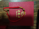 老鳳祥黃金四葉草手鏈女士足金999本命年紅繩生日情人節禮物送女友老婆 曬單實(shí)拍圖