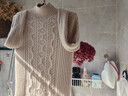 帕羅（PALUOPO）7G厚款半高領(lǐng)羊絨衫女士針織絞花內搭純色秋冬新款保暖 淺米 M 100 曬單實(shí)拍圖