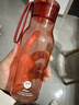 樂(lè )扣樂(lè )扣（LOCK&LOCK）夏季運動(dòng)水杯簡(jiǎn)約塑料杯戶(hù)外便攜水壺男女學(xué)生杯子粉色350ML 曬單實(shí)拍圖