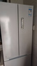 東芝（TOSHIBA）420小法式冰箱四開(kāi)門(mén)雙開(kāi)門(mén)高容全嵌入式一級能效國家補貼低能耗家用國家補貼電冰箱 GR-RF420WI-PM171織瑾白 曬單實(shí)拍圖