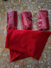 都市麗人獨立包裝本命年馬年紅色內褲女純棉加長(cháng)檔喜慶結婚三角內褲4條L 曬單實(shí)拍圖