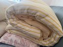 無(wú)印良品牛奶絨四件套冬季保暖法蘭絨套件被套床單枕套1.8米床200*230cm 曬單實(shí)拍圖