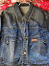 初申春秋牛仔短外套女翻領(lǐng)設計感口袋復古小眾百搭時(shí)尚上衣S143U5005 曬單實(shí)拍圖