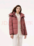 坦博爾羽絨服女短款可脫卸帽百搭休閑冬保暖外套TB5530358Z 慕斯紅160 曬單實(shí)拍圖