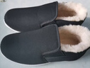 3514保暖羊毛布鞋老人鞋套腳款男士爸爸鞋冬季加厚棉鞋 黑色 42  曬單實(shí)拍圖