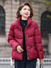 鴨鴨（YAYA）媽媽羽絨服冬裝2025新款中老年短款立領(lǐng)女裝洋氣加厚保暖外套 曬單實(shí)拍圖