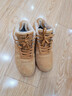森馬男鞋冬季休閑復古小麥色空軍一號高幫板鞋加絨加厚保暖抗寒二棉鞋 卡其 （基礎款） 39 曬單實(shí)拍圖