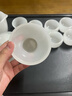 琉璃茶具套裝組合白玉茶杯家用送禮玉瓷功夫蓋碗茶壺整套禮盒禮品 純白琉璃玉瓷套裝【安全包裝】 1蓋碗+1公道+1茶漏套組+6茶杯 曬單實(shí)拍圖