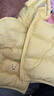 巴拉巴拉童裝兒童羽絨服寶寶男女童2025冬裝新款嬰兒外套保暖上衣泡芙羽絨 黃色小南瓜31004-白鴨絨 100 （充絨量81g 適合2-3歲） 曬單實(shí)拍圖