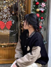 花語(yǔ)志女士外套春秋小個(gè)子百搭短款外套棒球服休閑加厚女裝外套夾克韓版 滑板胸章棒球服【黑色】 M 【建議80-90斤】 曬單實(shí)拍圖