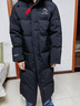 鴨鴨（YAYA）王一博同款冰殼系列戶(hù)外極寒羽絨服男士新款長(cháng)款情侶加厚女外套 青光黑色【現貨速發(fā)】 L /175(建議135-155斤) 曬單實(shí)拍圖