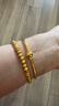 周六福足金經(jīng)典圓意鐲黃金手鐲女新年生日禮物計價(jià)AB107520約11.08g56mm 曬單實(shí)拍圖