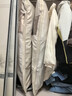 邦尼美家羽絨服壓縮收納袋衣柜衣服防塵罩掛式西服透明衣物掛衣袋 米灰 大 曬單實(shí)拍圖