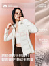 美力城羽絨服女輕薄排骨鵝絨羽絨服內膽貼身女短款外套女士106 灰色 L 曬單實(shí)拍圖