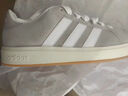 adidas「面包鞋」GRAND COURT BASE 00s休閑低幫板鞋男女阿迪達斯 淺灰/白色/樹(shù)脂黃   42 曬單實(shí)拍圖