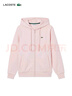 LACOSTE法國鱷魚(yú)女裝25秋冬新款休閑寬松拉鏈衛衣外套|SF5256 ADY/淺粉色 M 38 曬單實(shí)拍圖