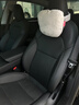 駕享適用于特斯拉Tesla煥新3Model3煥新Y毛豆3ModelY汽車(chē)頭枕車(chē)用腰靠 米白色+手機支架+置物鉤（絨款） 曬單實(shí)拍圖