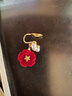 伊燦紅色絲絨小花朵仿珍珠耳釘女無(wú)耳洞耳夾大氣高級耳環(huán)2025新款耳飾 紅色小花朵發(fā)珍珠耳夾 曬單實(shí)拍圖