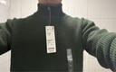優(yōu)衣庫男女裝souffle yarn舒芙蕾半拉鏈針織衫毛衣毛衫478546 58 深綠色 S /165/84A 曬單實(shí)拍圖