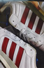 adidas ENTRAP美式校園風(fēng)運動(dòng)少年感復古籃球風(fēng)板鞋男女阿迪達斯 白色/紅色   42 曬單實(shí)拍圖