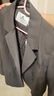 香影灰色廓形西裝外套女2026春裝新款高智感雙排扣氣質(zhì)通勤小西服 深灰 L 165/88A/110-125斤 曬單實(shí)拍圖