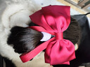 默研（MOYAN）在逃公主落難紅色緞面大蝴蝶結彈簧夾兒童精致顱頂后腦勺披發(fā)發(fā)夾 紅色 A09-304 曬單實(shí)拍圖