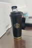 星巴克杯子教師節禮物禮盒不銹鋼水杯雙飲口保溫杯吸管杯咖啡杯伴手禮 黑金女神520ml 曬單實(shí)拍圖