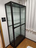 帥軒手辦柜展示柜子樂(lè )高模型積木玩具擺件防塵柜盲盒收藏樣品玻璃酒柜 【黑色】180×80×50cm雙門(mén)五層 3C認證防爆玻璃(不含燈） 曬單實(shí)拍圖