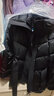 艾萊依宋佳同款羽絨服女秋冬氣質(zhì)短款90鵝絨收腰保暖新年外套 炭黑M 曬單實(shí)拍圖
