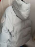 鴨鴨時(shí)尚短款羽絨服女士2025年冬季新款百搭小個(gè)子連帽面包服學(xué)生外套 冰川藍色 M /160(建議選擇105-120斤) 曬單實(shí)拍圖