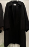 伊芙麗（eifini）蔣欣代言 伊芙麗單排扣廓形感大氣羊絨毛呢外套25新 黑色 90.5%綿羊毛 9.5%山羊絨 XS 80-105斤 曬單實(shí)拍圖