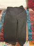 浪莎人字紋闊腿褲女冬季加絨款毛呢褲開(kāi)叉休閑窄版羊毛直筒褲子 曬單實(shí)拍圖