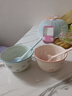 【天天低價(jià)】新款釉下彩陶瓷碗餐具套裝少女心ins風(fēng)陶瓷碗勺 【99%人選擇】夢(mèng)幻粉藍兩碗兩勺 曬單實(shí)拍圖