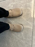 拉夏貝爾女鞋勃肯鞋女新款百搭外穿一腳蹬懶人平底包頭鞋女-SLX133 沙色36 曬單實(shí)拍圖